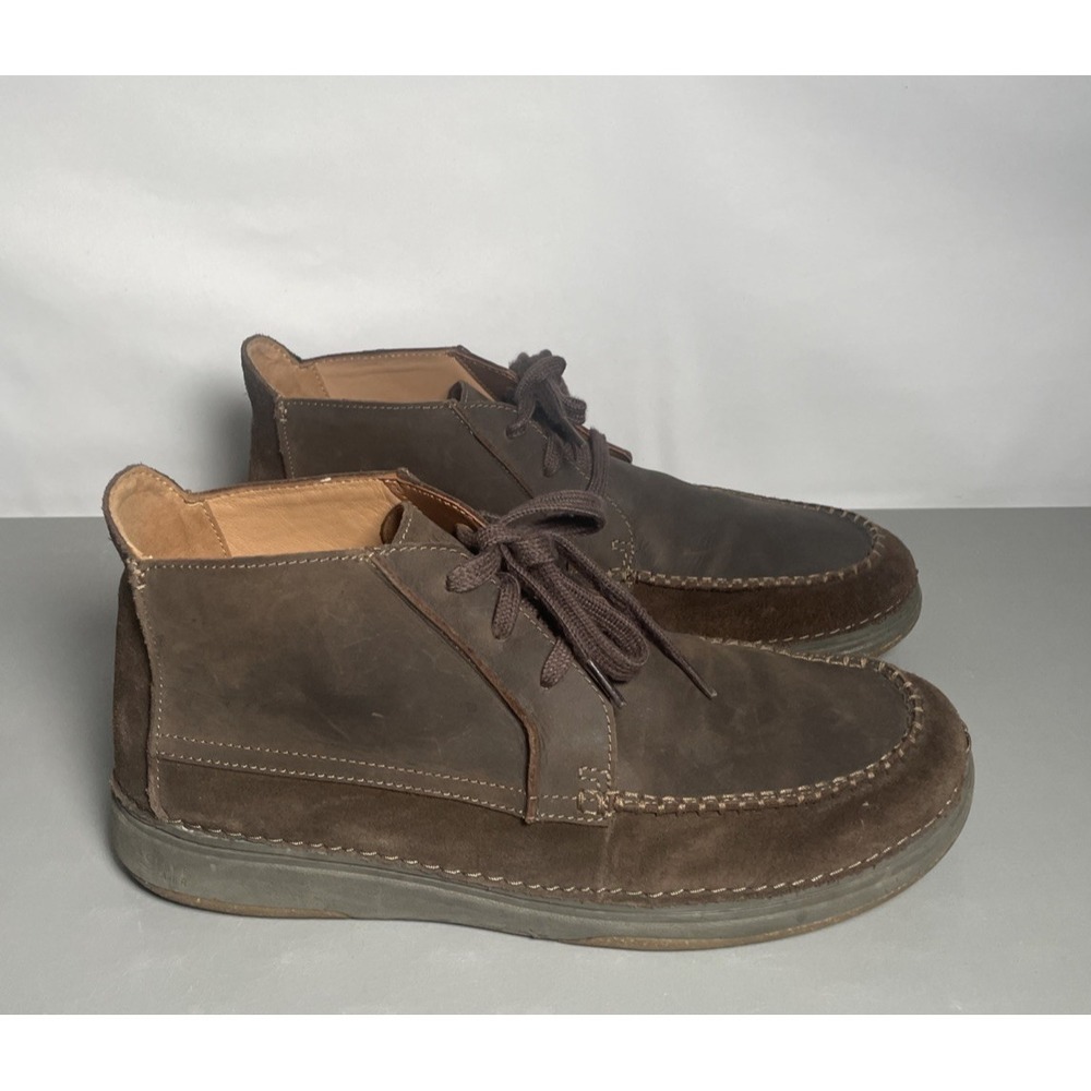 Men's Clarks Nature 5 Mid Boots Active Air Brown Suede Leather size 13